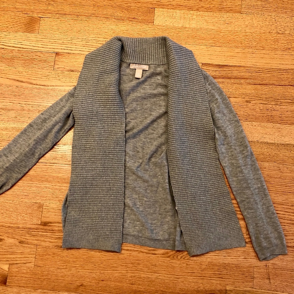 Banana Republic Gray Cotton Cardigan